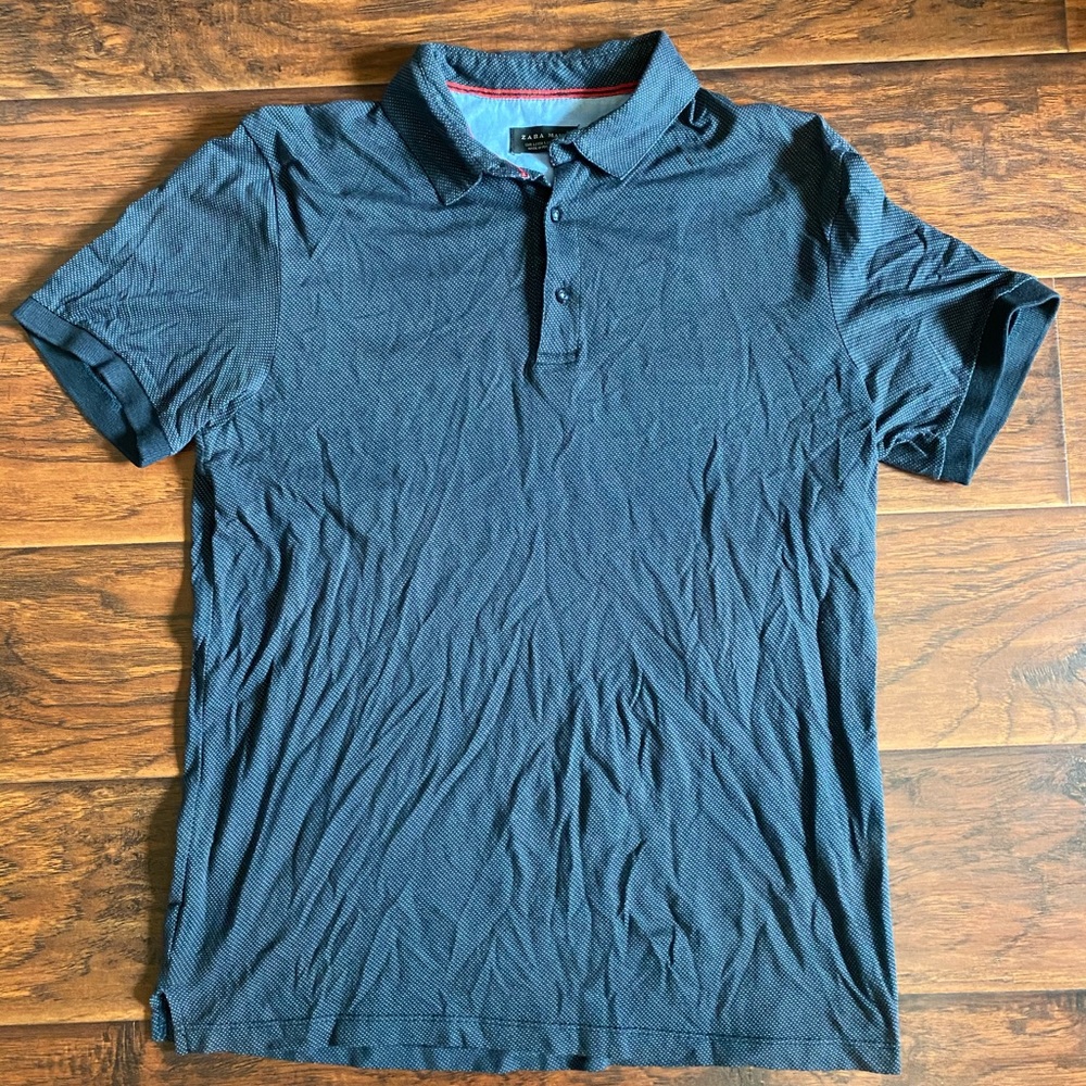 Men’s Zara Polo. Cool polka dot.